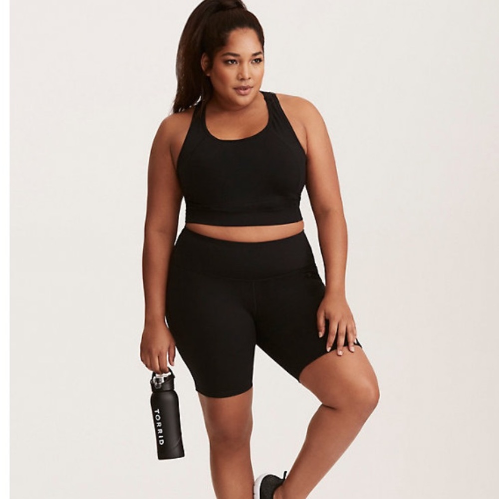 Black biker shorts